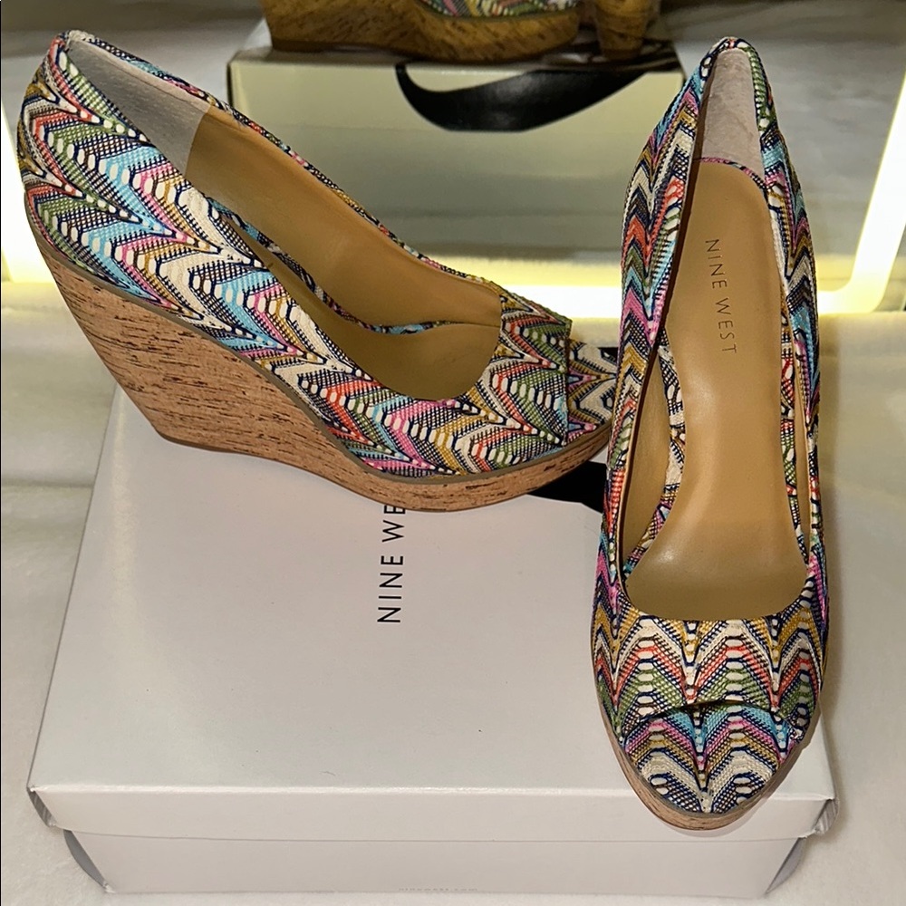 Nine West Floral Heel